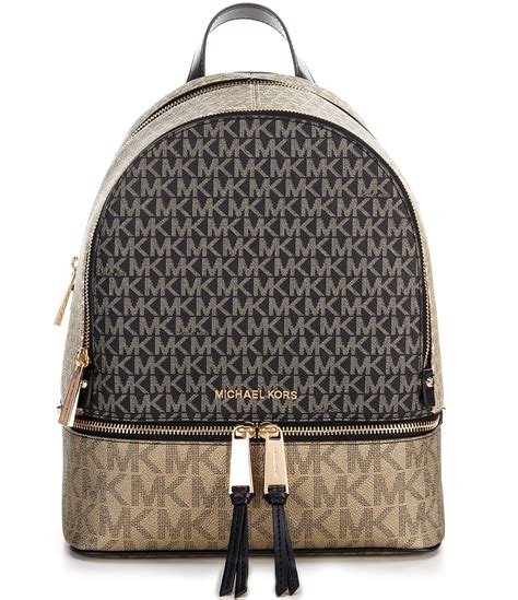 black michael kors backpack men|Michael Kors black leopard backpack.